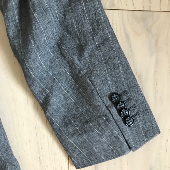 ❌SOLD❌NWT Banana Republic Linen Pinstriped Blazer - Picture 3 of 6